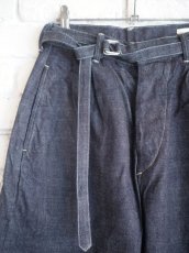 画像2: blurhms（レディース） 12.9oz Selvage Denim Narrow-belt Pants ブラームス 12.9オンスセルビッチデニムナローベルトパンツ（BHSW23S3） (2)