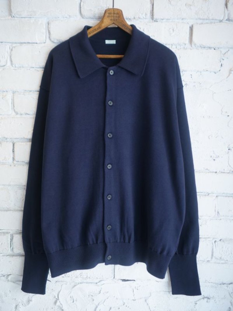 apresse Polo Cardigan コットンニット カーディガン アプレッセ A.PRESSE コットン ニット ポロカーディガン Cotton