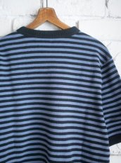 画像3: Slopeslow cotton interlock stripes / crew neck T スロープスロウ コットンインターロックストライプクルーネックTシャツ（1231010） (3)