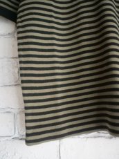 画像3: Slopeslow cotton interlock stripes / crew neck T スロープスロウ コットンインターロックストライプクルーネックTシャツ（1231010） (3)