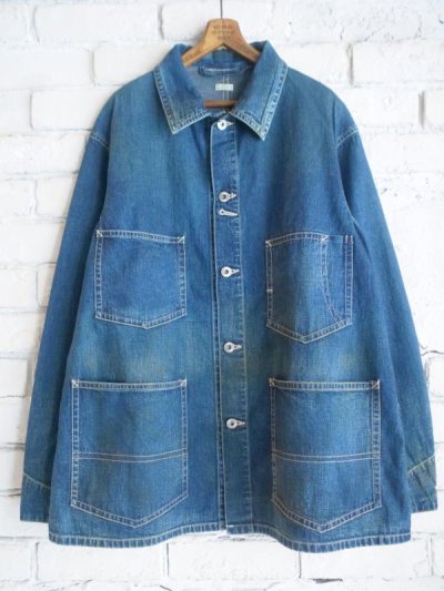 画像1: A.PRESSE  Denim Coverall Jacket アプレッセ　デニムカバーオールジャケット (23SAP-01-16M)