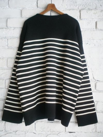 画像3: Slopeslow paper high twisted wool / breton stripes sweater スロープスロウ ペーパーハイツイストウールブルトンストライプセーター（1231007）