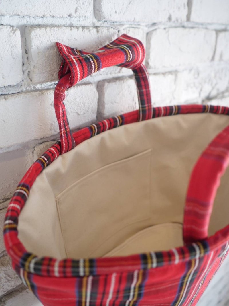 画像3: R&D.M.Co- / OLDMAN'S TAILOR スコッチタータン マルシェバック