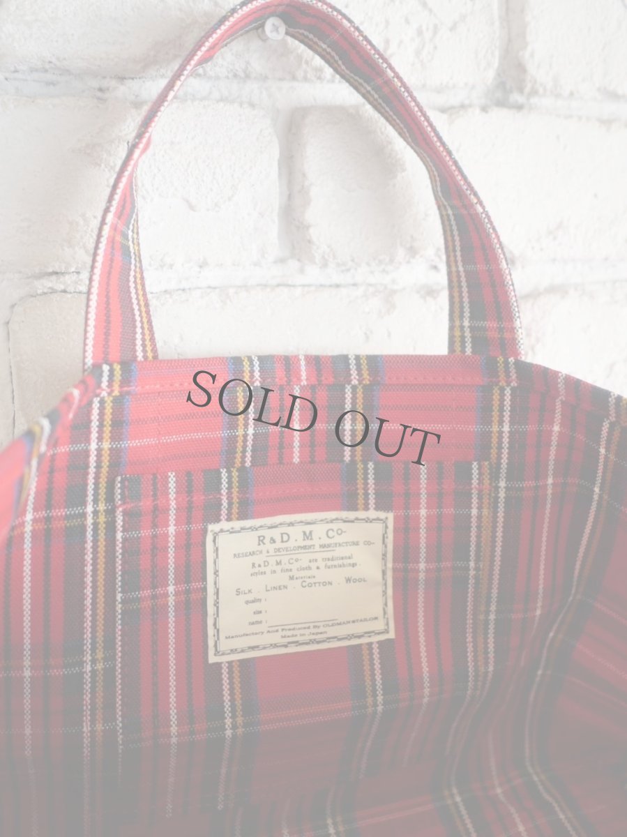 画像4: R&D.M.Co- / OLDMAN'S TAILOR TARTAN CHECK オールドマンズテーラー タータンチェックマルシェバック(S)　(5732) (4)