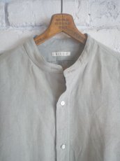 画像2: HEUGN Linen Rob ユーゲン リネンロブスタンドカラーシャツ (SHIRT065) (2)