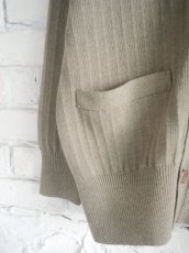 画像4: Slopeslow Cotton / Paper Overdyed V neck cardigan スロープスロウ  和紙オーバーダイVネックカーディガン（1231016） (4)