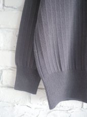 画像5: Slopeslow Cotton / Paper Overdyed cross V neck sweater スロープスロウ  和紙オーバーダイクロスVネックセーター（1231018） (5)