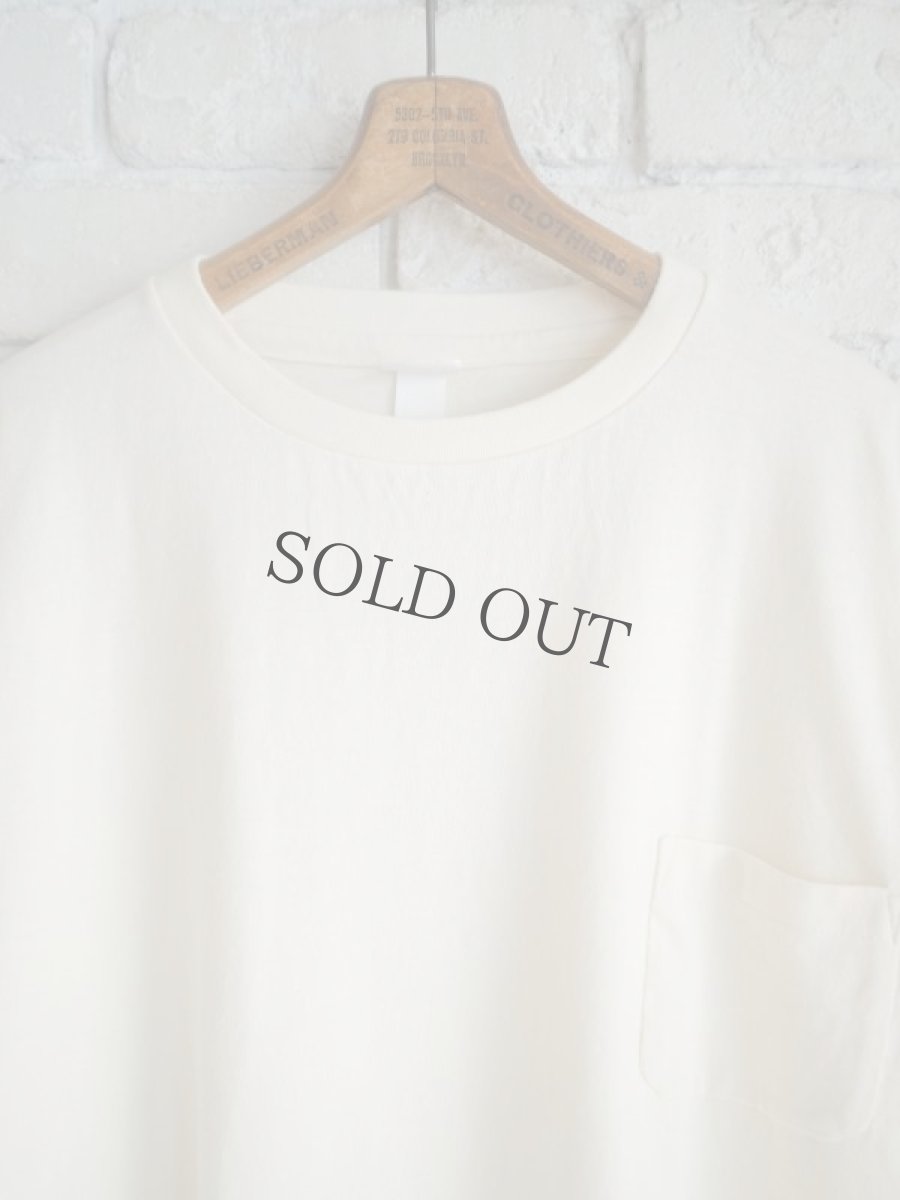 画像2: YAECA【WOMEN'S】(83021) ヤエカ 丸胴ポケットクルーネックTシャツ (2)