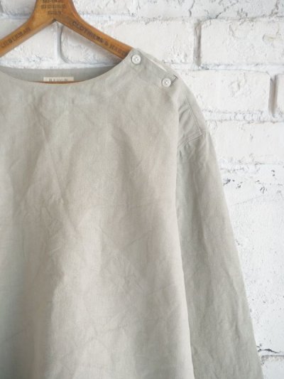 画像2: HEUGN Heavy Linen Bert ユーゲン  ヘビーリネンバートスリーピングシャツ (SHIRT067)