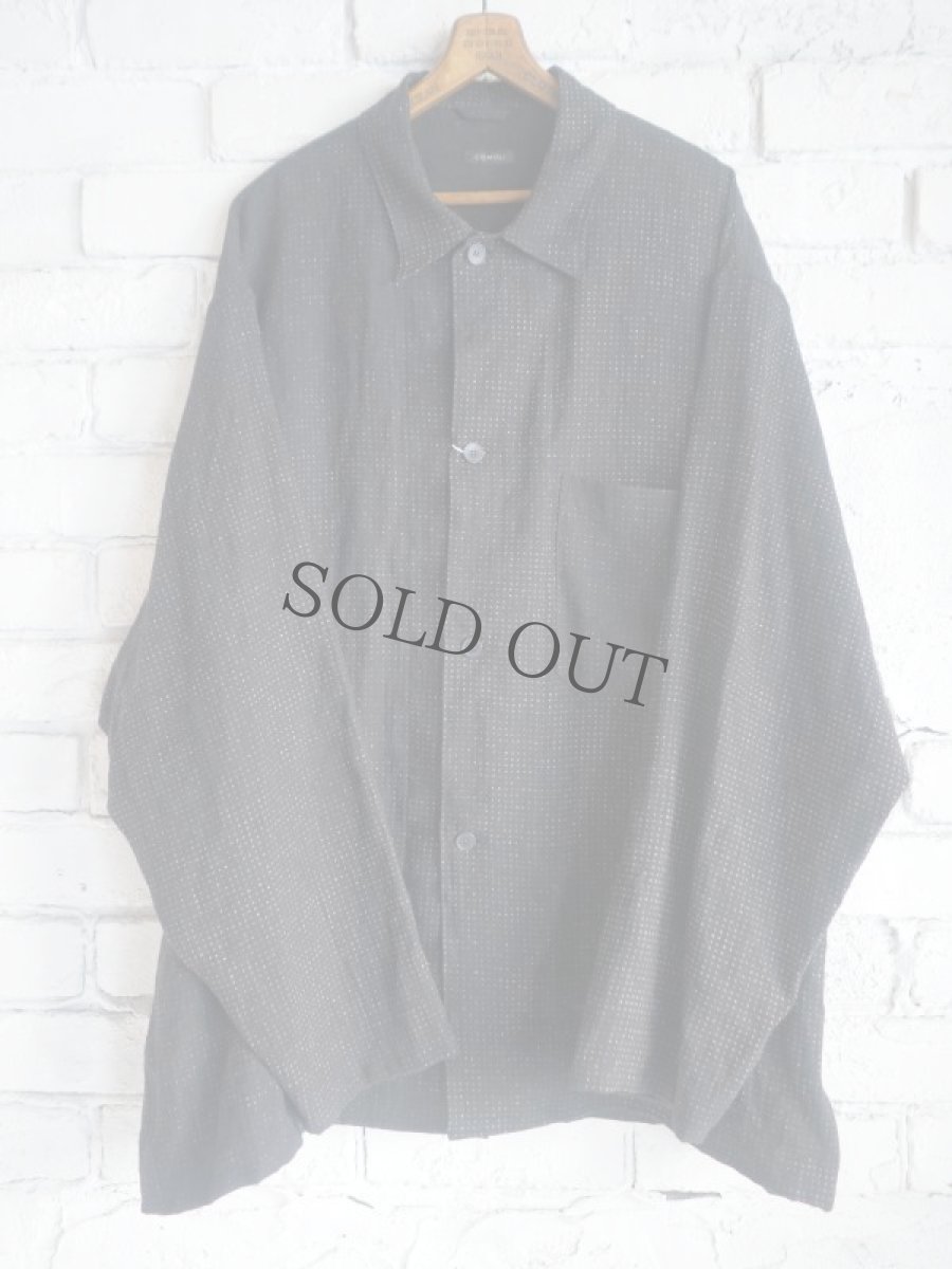 画像1: COMOLI コモリ リネンドットシャツジャケット (X01-01027) (1)