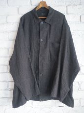 画像1: COMOLI コモリ リネンドットシャツジャケット (X01-01027) (1)