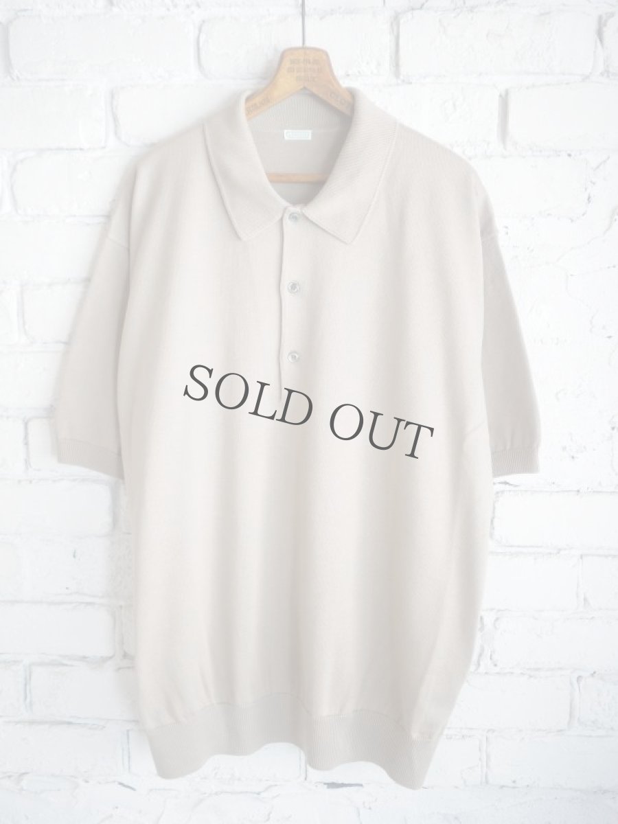 画像1: A.PRESSE Cotton Knit S/S Polo Shirts アプレッセ コットンニットポロシャツ (23SAP-03-04H) (1)