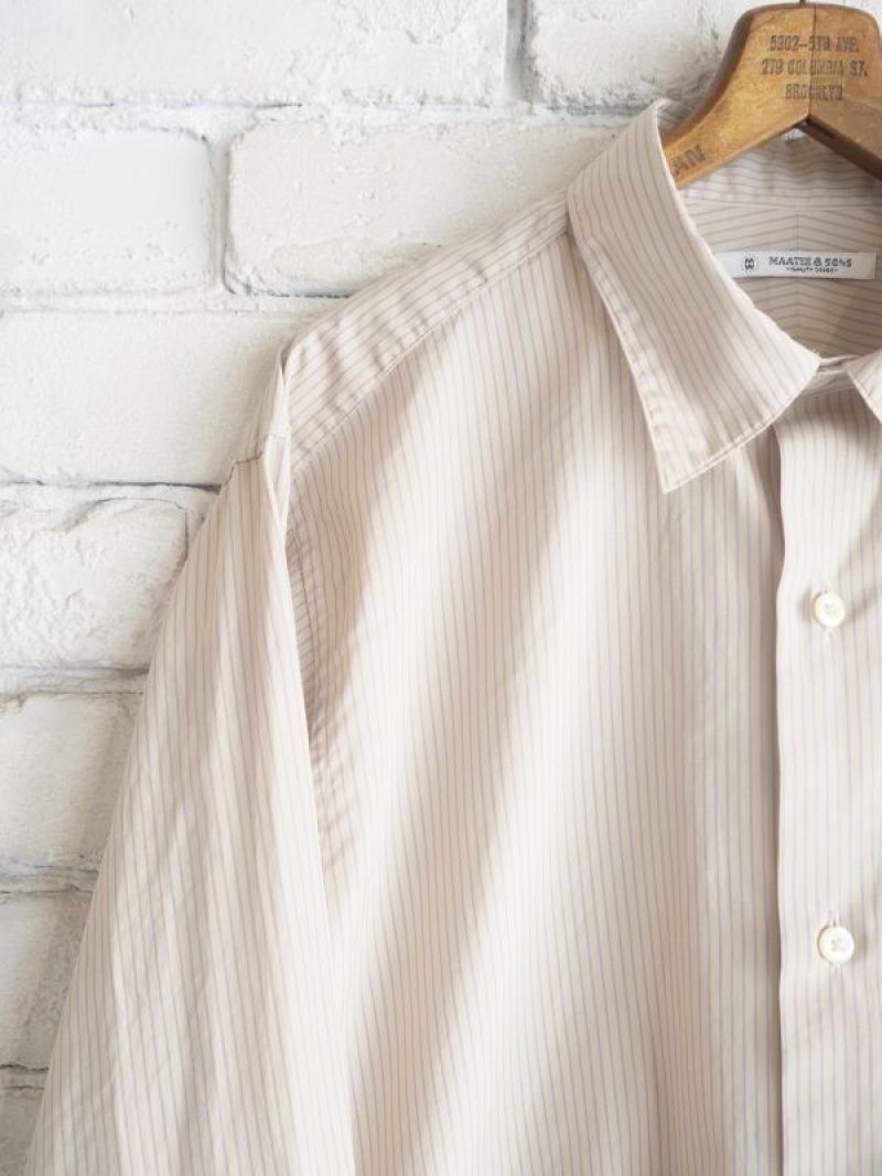 MAATEE & SONS カッターシャツ CHARLES” REGULAR COLLAR SHIRTS - WUNDER