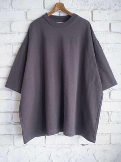 画像1: blurhms  C/Silk Nep Super Size Tee ブラームス コットンシルクネップスーパーサイズTシャツ (BHS23S030)