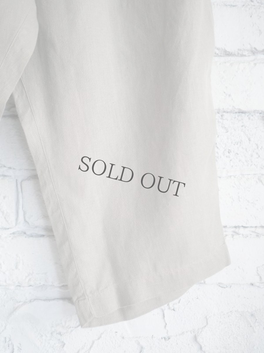 画像3: MITTAN PT-83C  ミッタン さざ波大麻パンツ（草木染） (3)