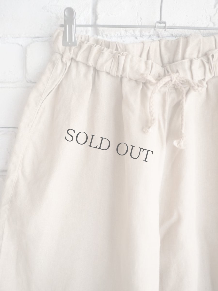 画像2: MITTAN PT-83C  ミッタン さざ波大麻パンツ（草木染） (2)