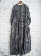 画像3: maku textiles DHOLE - 50% cotton & 50% silk handwoven dressマクテキスタイルズ コットンシルクラップドレス G1966 (3)
