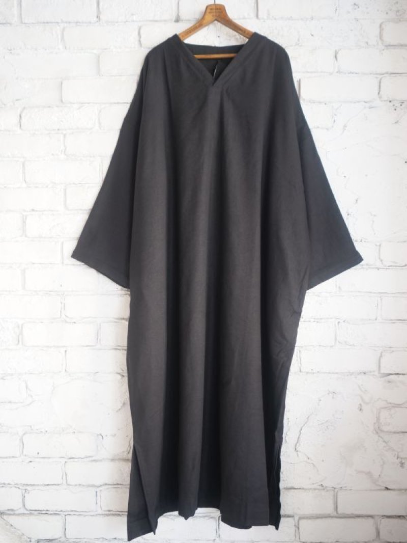 画像1: MITTAN OP-05 ミッタン 綾織絹麻ワンピース