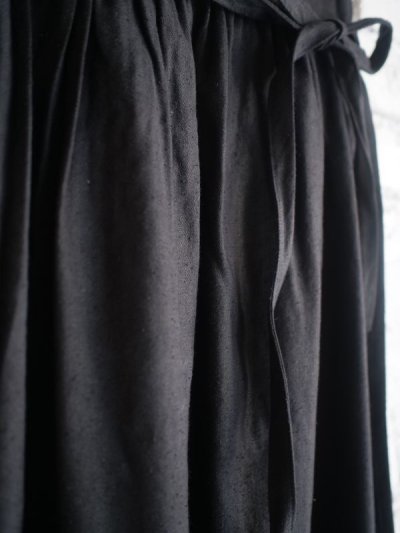 画像3: MITTAN SK-04 ミッタン 綾織絹麻巻きスカート