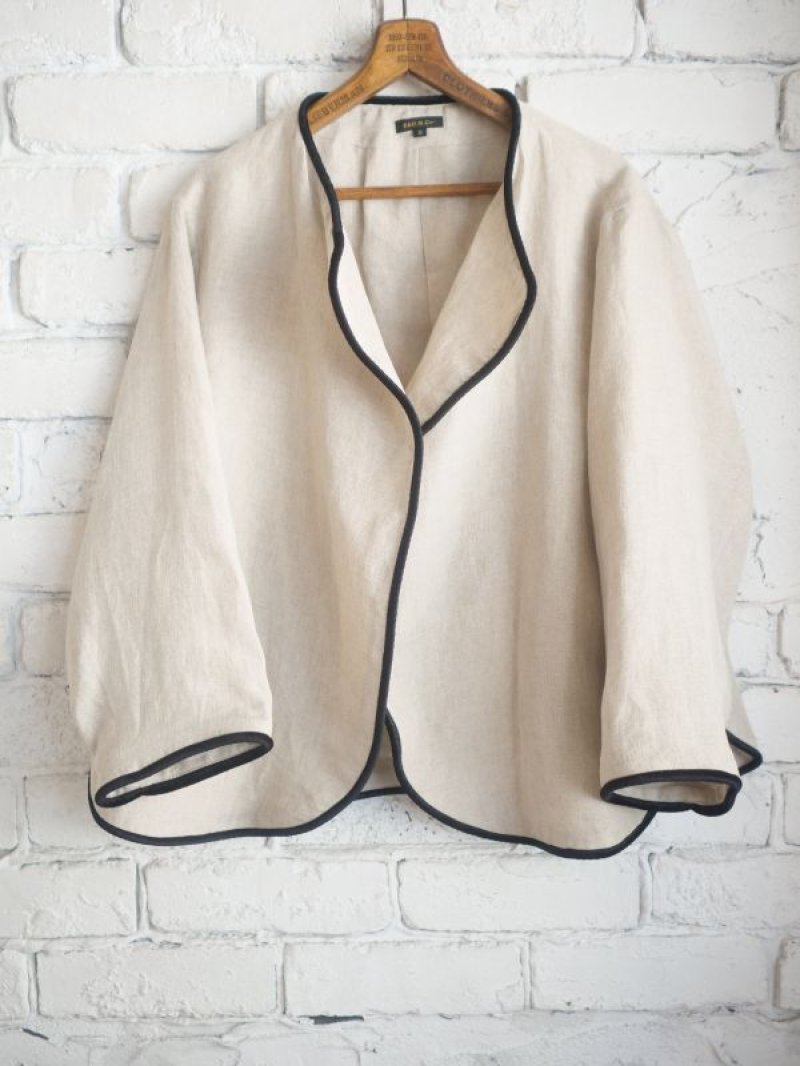 オールドマンズテーラー R&D.M.Co- リネンジャケット R&D.M.Co- / OLDMAN'S TAILOR DENSELY LINEN TRIMMING JACKET オールド