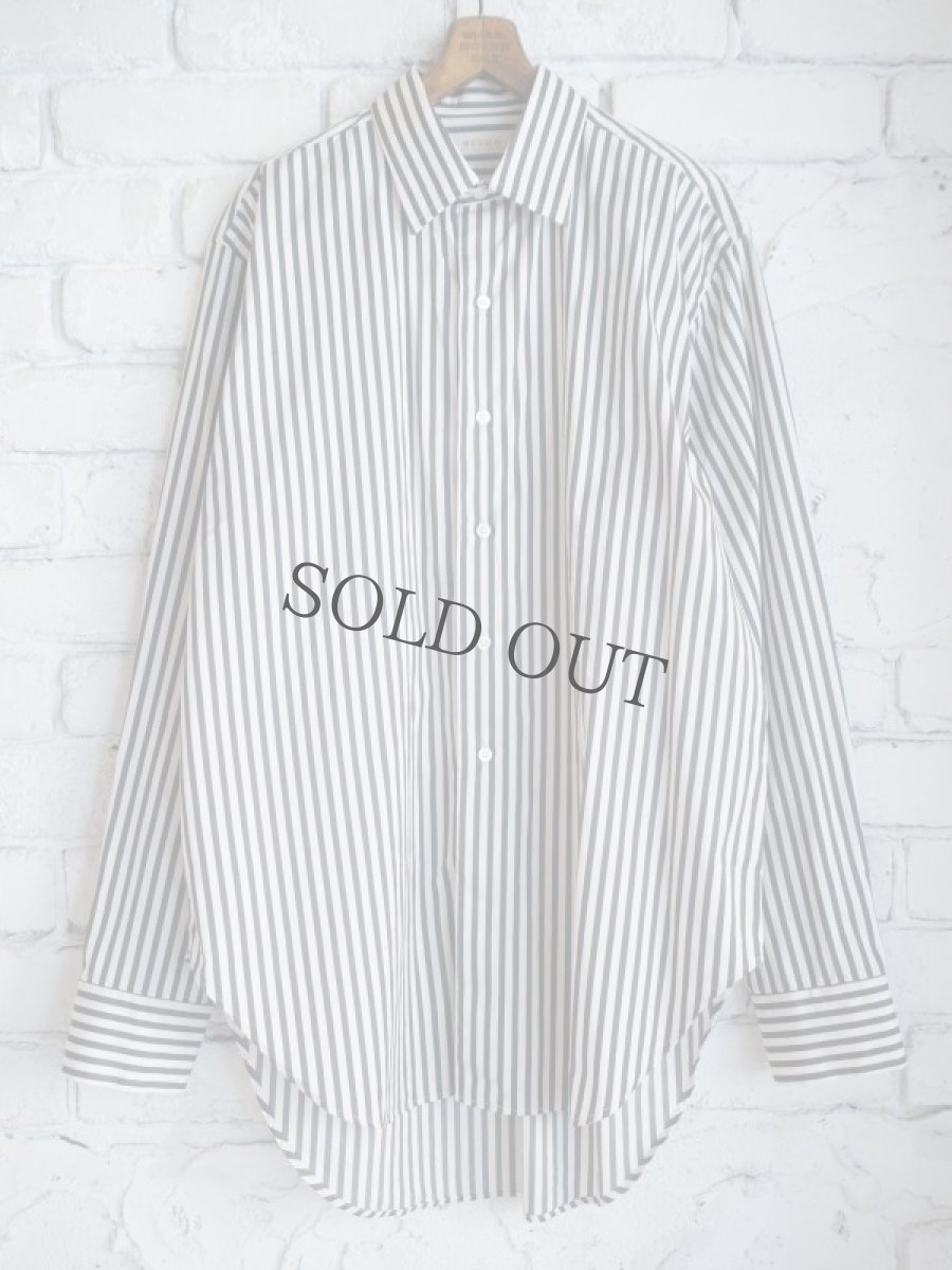 画像1: HEUGN ユーゲン Alan Stripe アランストライプ レギュラーカラーシャツ (SHIRT079) (1)