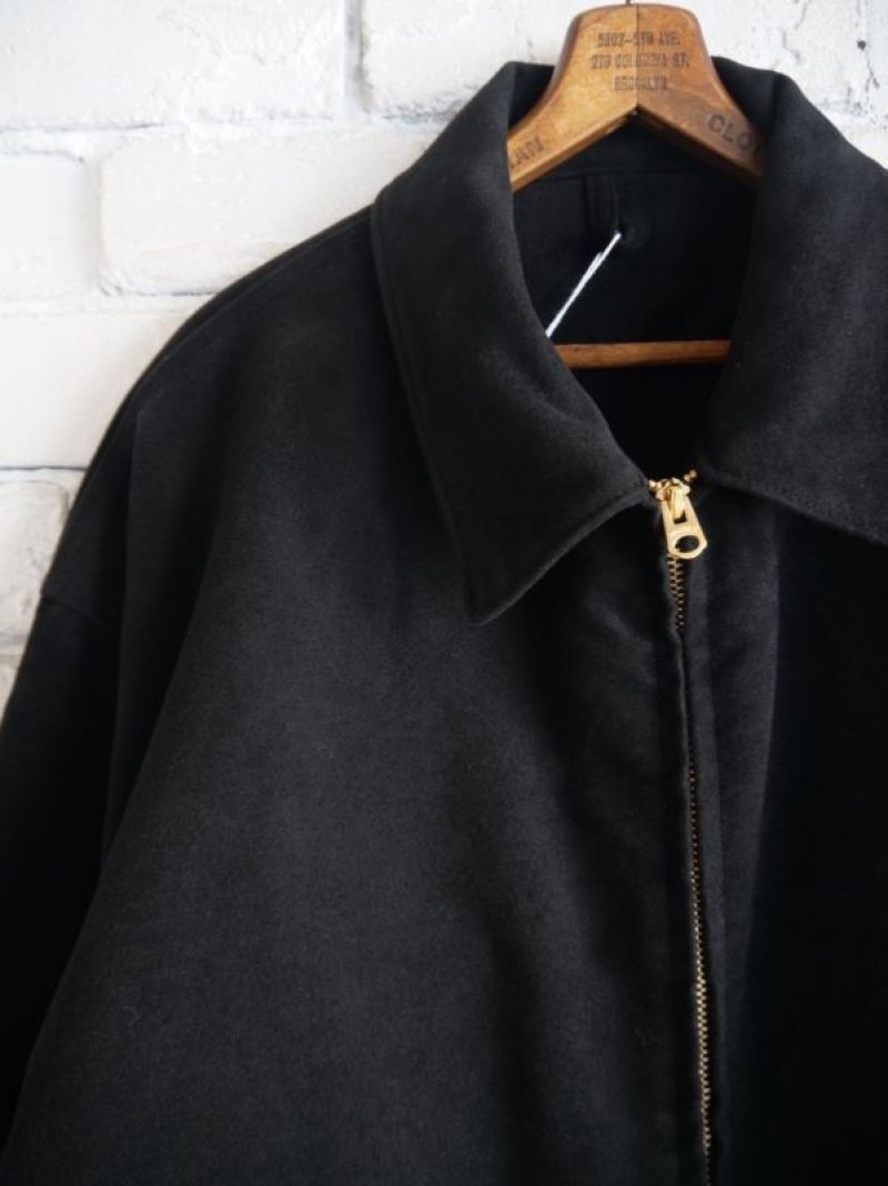 COMOLI コモリ 23AW Y03-01020 モールスキン ジップ ショート ジャケット ブラック系 2 COMOLI モールスキン ジップショートジャケット(Y03-01020)