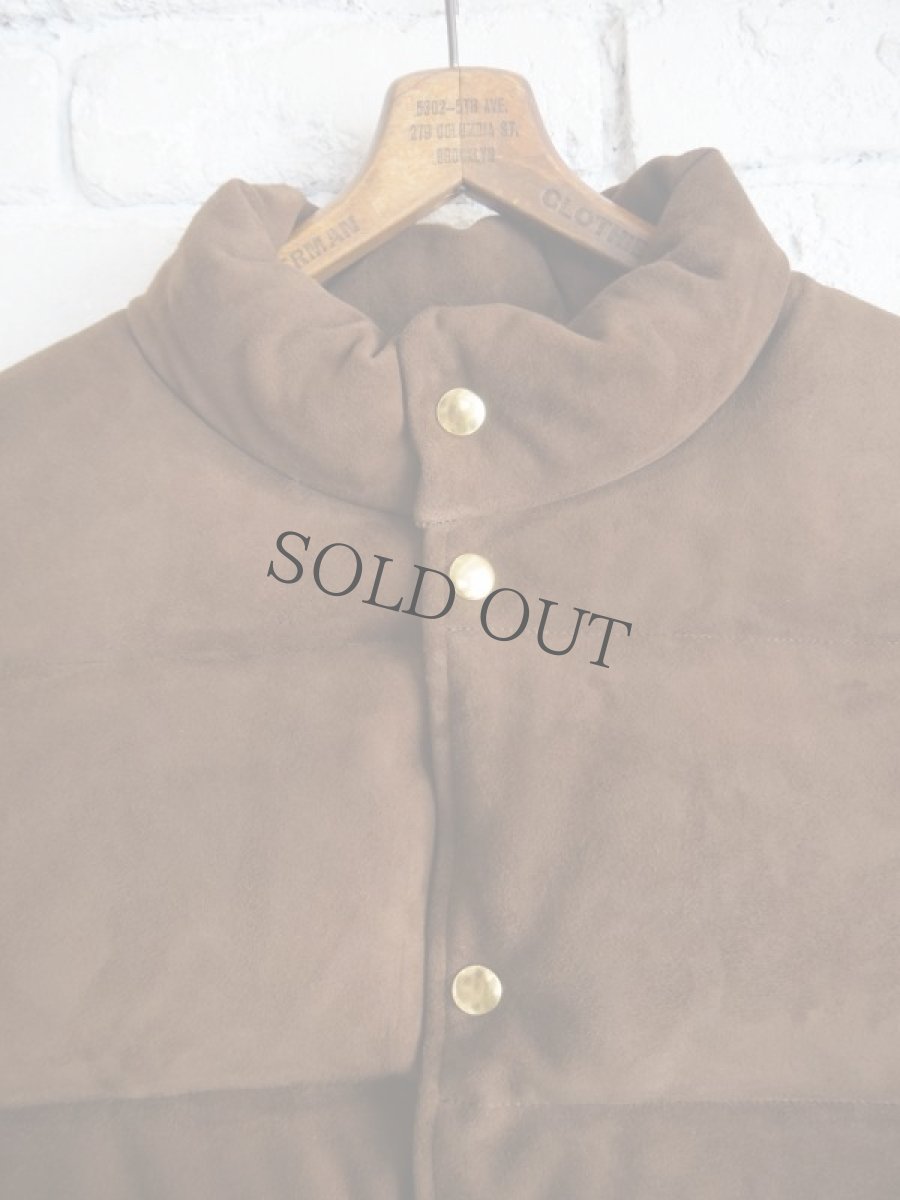 画像2: A.PRESSE Suede Down Vest アプレッセ スウェードダウンベスト (23AAP-01-27H) (2)