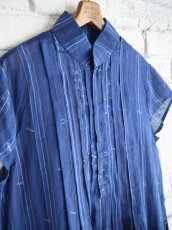 画像4: maku textiles  TAHSHI-552 COTTON AND SILK HAND WOVEN DRESS マクテキスタイルズ コットンシルクハンドウーブンドレス GA2347 (4)