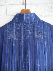 画像5: maku textiles  TAHSHI-552 COTTON AND SILK HAND WOVEN DRESS マクテキスタイルズ コットンシルクハンドウーブンドレス GA2347 (5)