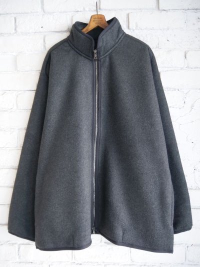 画像1: blurhms Pe/Silk Fleece Zip Jacket ブラームス ポリエステルシルクフリースジップジャケット (BHS23F023)