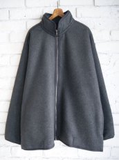画像1: blurhms Pe/Silk Fleece Zip Jacket ブラームス ポリエステルシルクフリースジップジャケット (BHS23F023) (1)