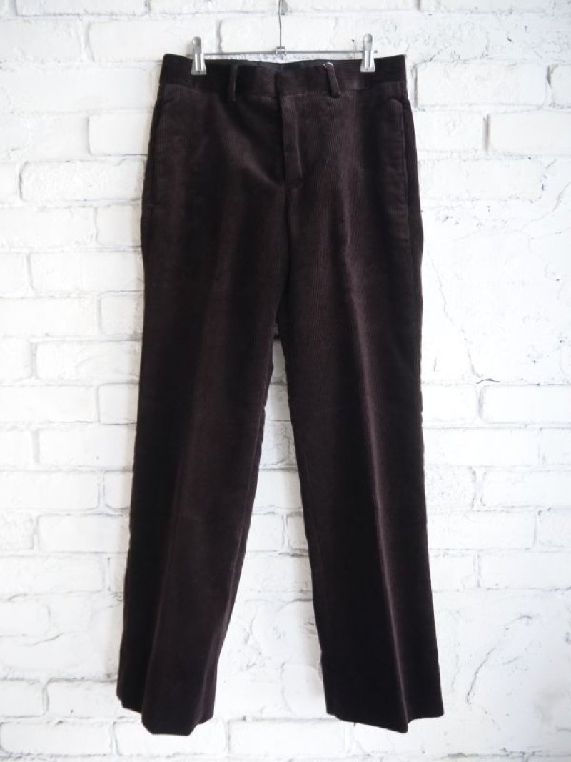 COMOLI コモリ　コーデュロイ パイプドステムパンツ Y03-03020 COMOLI / コーデュロイ パイプドステムパンツ (Khaki) | twelve