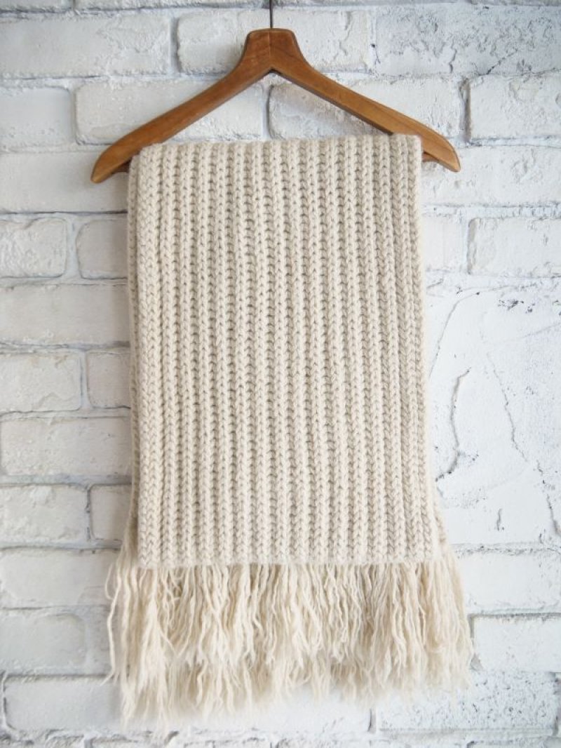 Natsumi新品未使用BATONERバトナーフリンジマフラー/ BATONER Fringe Muffler Long [Ivory/Red]