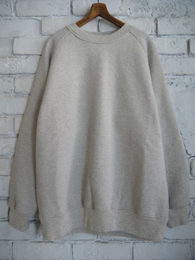 COMOLI コットン吊裏毛クルーネック　白 COMOLI コットン吊裏毛 クルーネック22SS