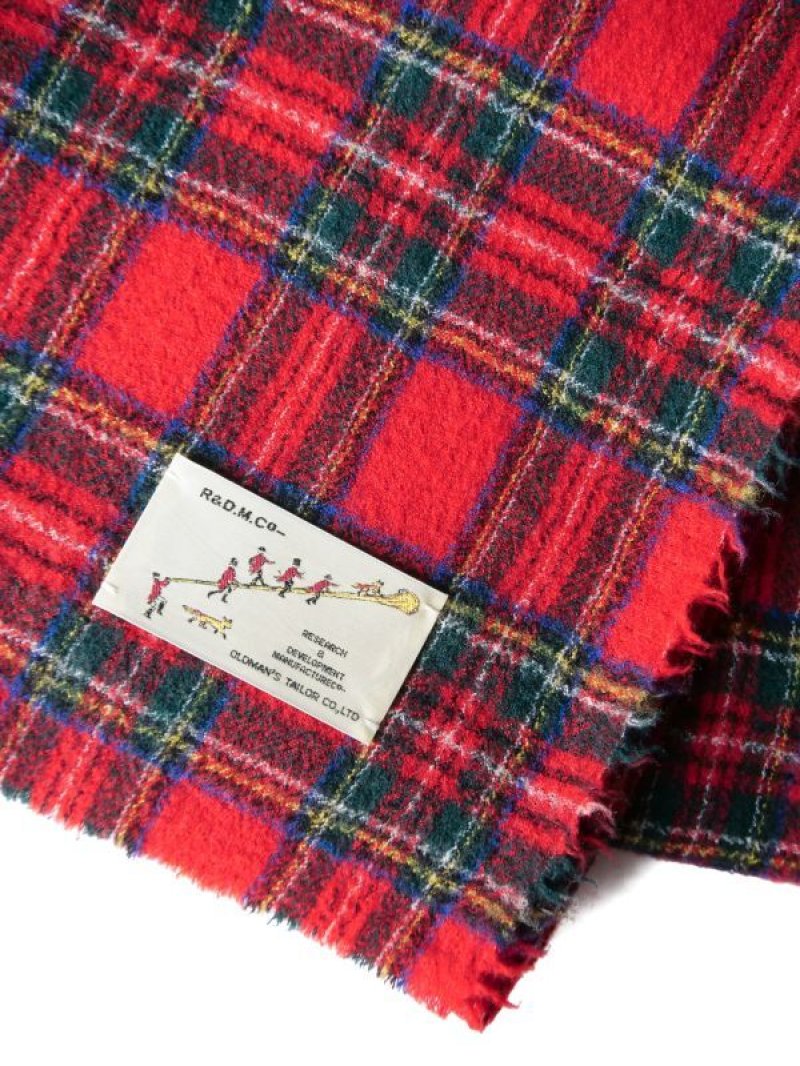 R&D.M.Co- / OLDMAN'S TAILOR WOOL TARTAN CHECK BLANKET オールド
