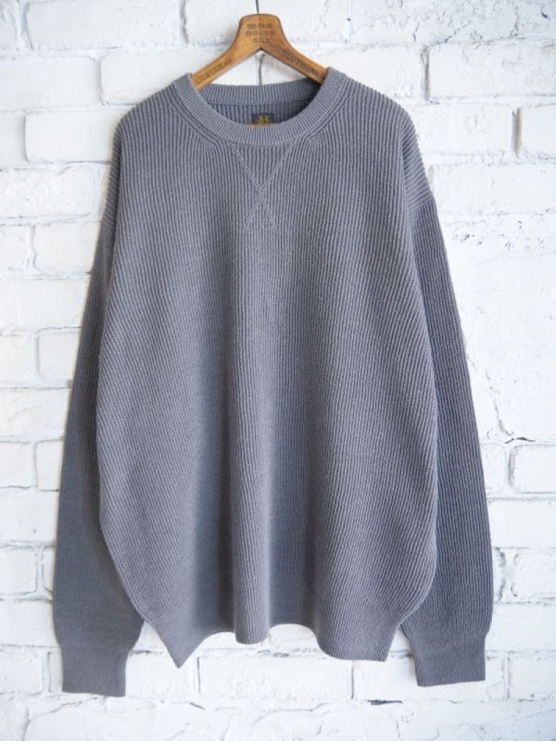BATONER【MEN'S】バトナー シルクリブクルーネックニット (BN