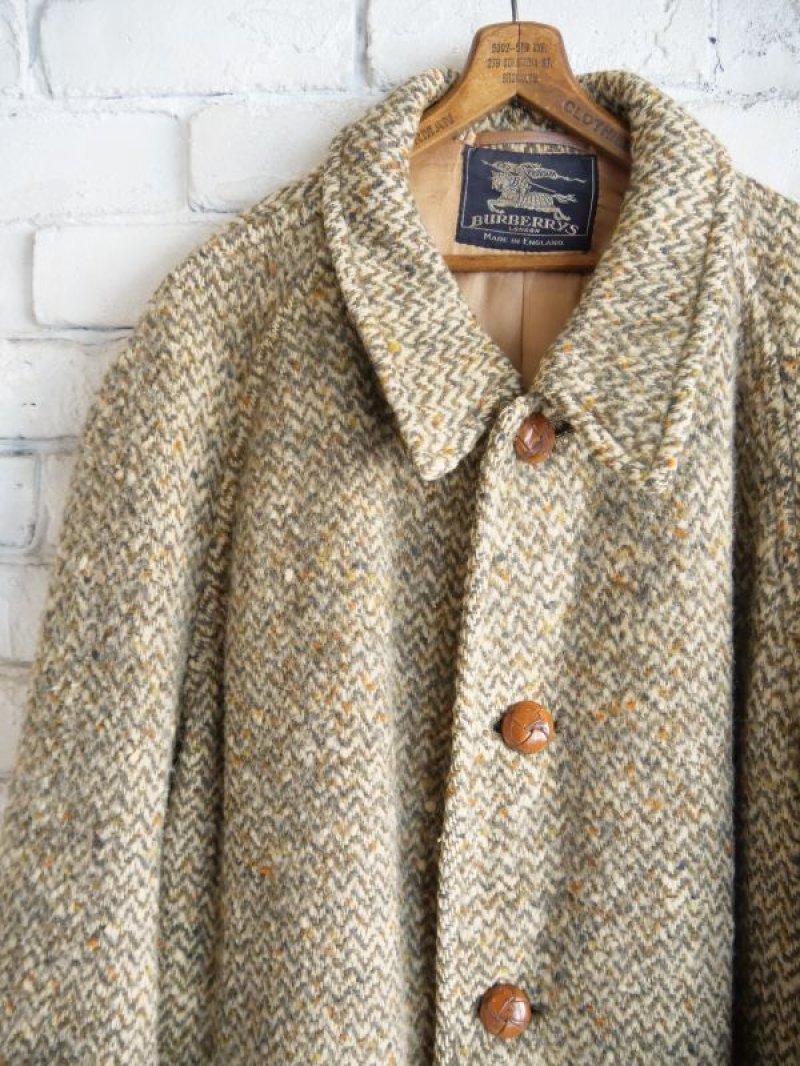 40s 50s ヴィンテージ バーバリー　ツイードコート　英国製 40s 50sヴィンテージ バーバリー 手織りツイードコート 英国製