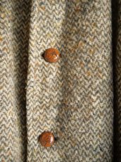 画像3: VINTAGE BURBERRY 1940's “OLD LABEL” Hand Woven Irish Tweed Balmacaan Coat ヴィンテージ バーバリー 1940年代 オールドレーベルハンドウーブンアイリッシュツイードバルマカーンコート (3)