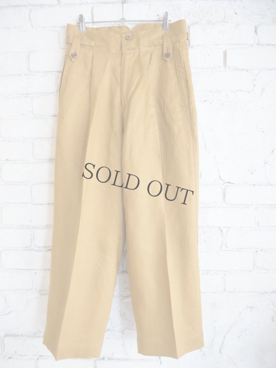 画像1: Gurank Gurkha pants Linen グランク グルカパンツ リネン (2412L) (1)