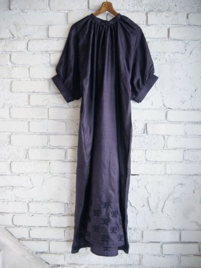 画像1: BUNON Tie Embroidery Dress ブノン エンブロイダリードレス(BN2408)