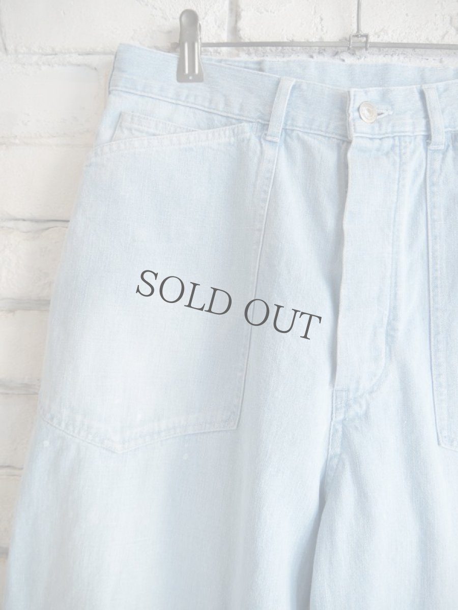 画像2: MAATEE&SONS MILITARY DENIM BLEACH マーティーアンドサンズ  ミリタリーデニム ブリーチ （MT4103-0212C） (2)