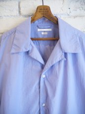 画像2: blurhms  Chambray Open Collar Shirt ブラームス シャンブレーオープンカラーシャツ (BHS24S008C70) (2)