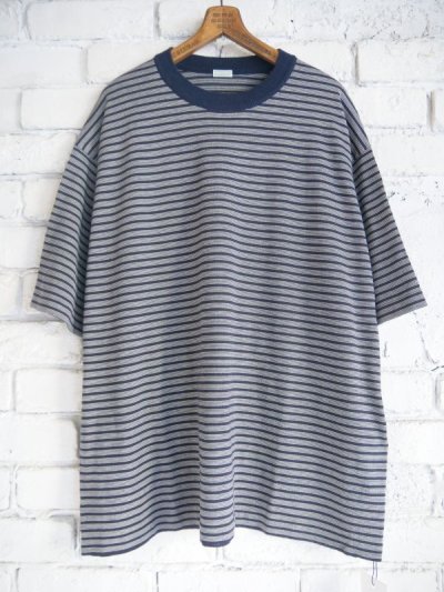 画像1: A.PRESSE High Gauge S/S Striped T-Shirt アプレッセ ハイゲージ半袖ストライプTシャツ (24SAP-03-04K)