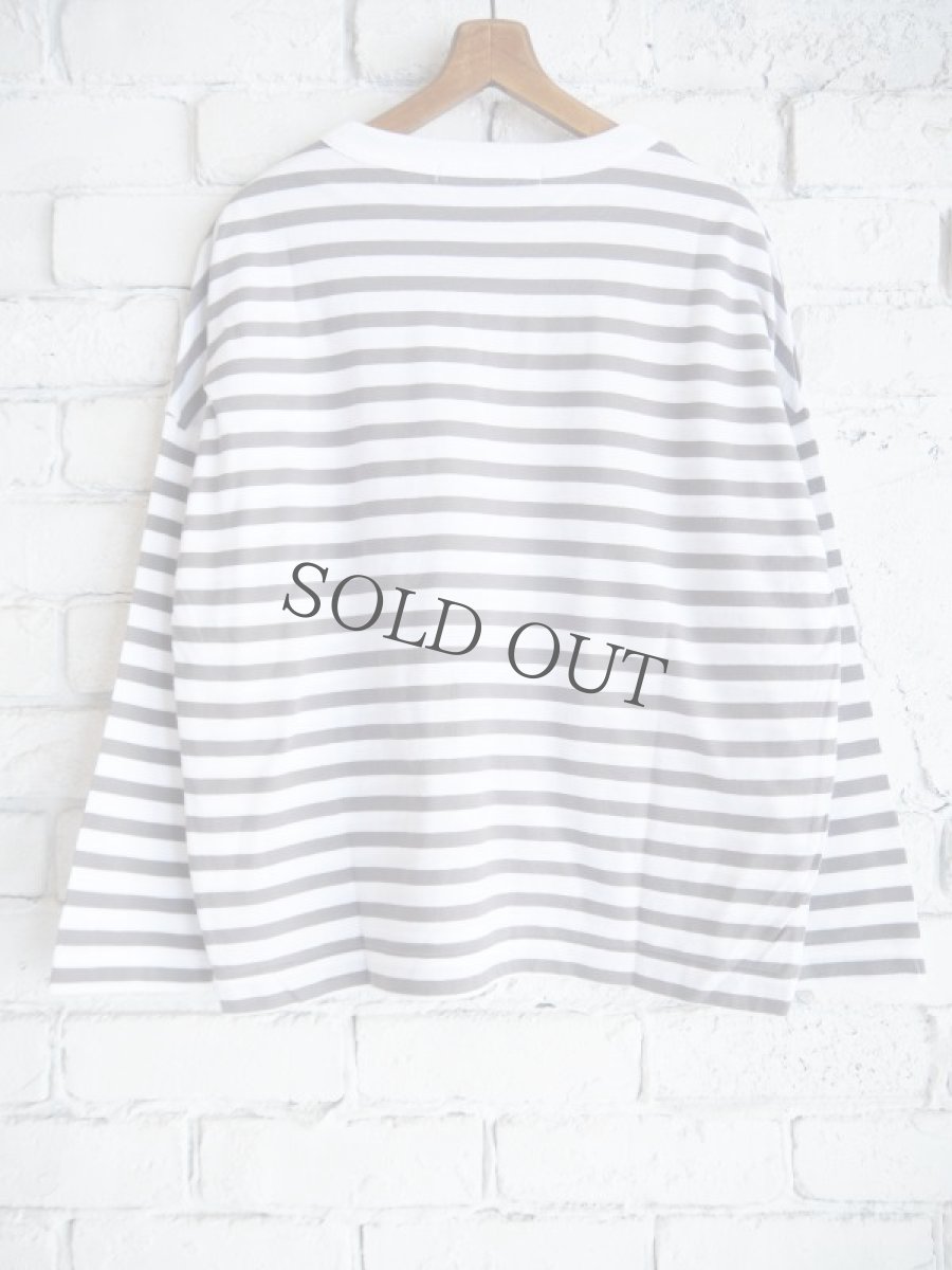 画像4: R&D.M.Co- / OLDMAN'S TAILOR GAUZE BORDER DROP SHOULDER SHIRT オールドマンズテーラー アールアンドディーエムコー ガーゼボーダードロップショルダーシャツ（6736） (4)