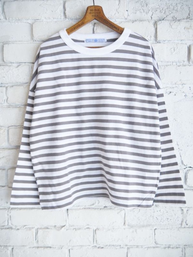 画像1: R&D.M.Co- / OLDMAN'S TAILOR GAUZE BORDER DROP SHOULDER SHIRT オールドマンズテーラー アールアンドディーエムコー ガーゼボーダードロップショルダーシャツ（6736）