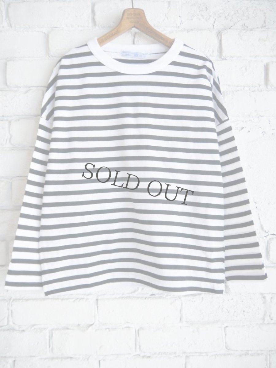 画像1: R&D.M.Co- / OLDMAN'S TAILOR GAUZE BORDER DROP SHOULDER SHIRT オールドマンズテーラー アールアンドディーエムコー ガーゼボーダードロップショルダーシャツ（6736） (1)