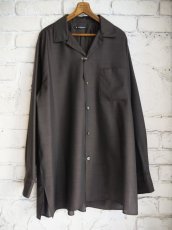 画像1: MAATEE&SONS H WOOL ONE PIECE COLLAR SHIRTS  マーティーアンドサンズ  エイチウールワンピースカラーシャツ（MT4103-0609） (1)