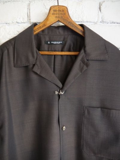 画像2: MAATEE&SONS H WOOL ONE PIECE COLLAR SHIRTS  マーティーアンドサンズ  エイチウールワンピースカラーシャツ（MT4103-0609）