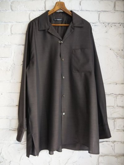 画像1: MAATEE&SONS H WOOL ONE PIECE COLLAR SHIRTS  マーティーアンドサンズ  エイチウールワンピースカラーシャツ（MT4103-0609）