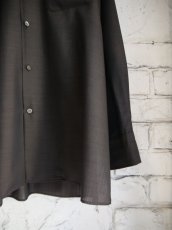 画像3: MAATEE&SONS H WOOL ONE PIECE COLLAR SHIRTS  マーティーアンドサンズ  エイチウールワンピースカラーシャツ（MT4103-0609） (3)